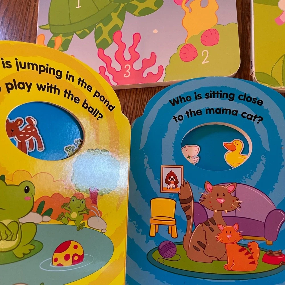 Kids Learning Toys Interactive Baby Toddler Board Books Bundle of 3
